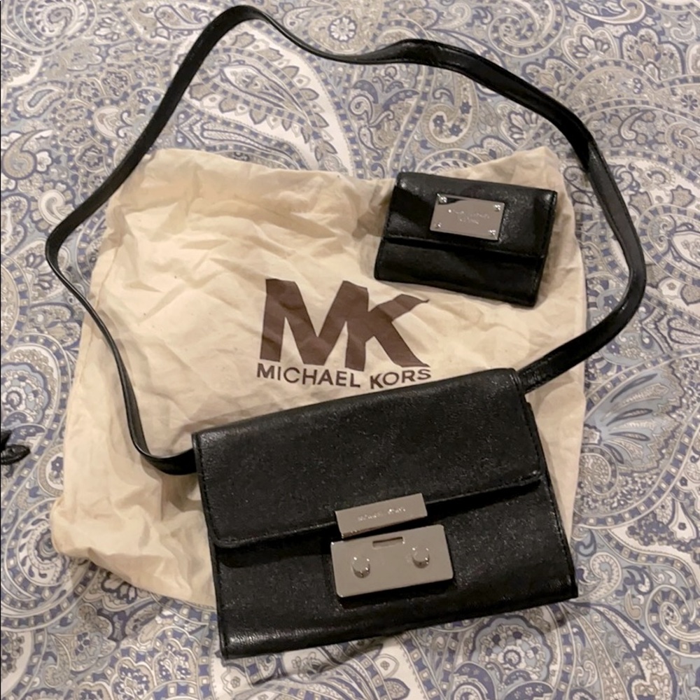 Michael Kors clutch and wallet